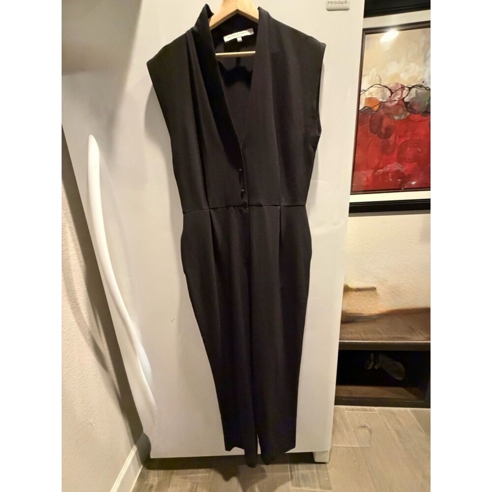 cupcakes & cashmere Black Sleeveless V-Neck Jumpsuit 10